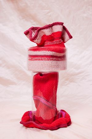 minigonnavase red stacked