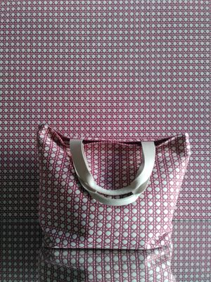 wiener geflecht tote bag maxi red