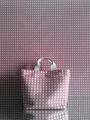 wiener geflecht tote bag midi red