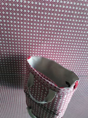 wiener geflecht tote bag maxi red open