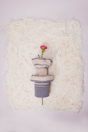 minigonnavase grey double soft bed